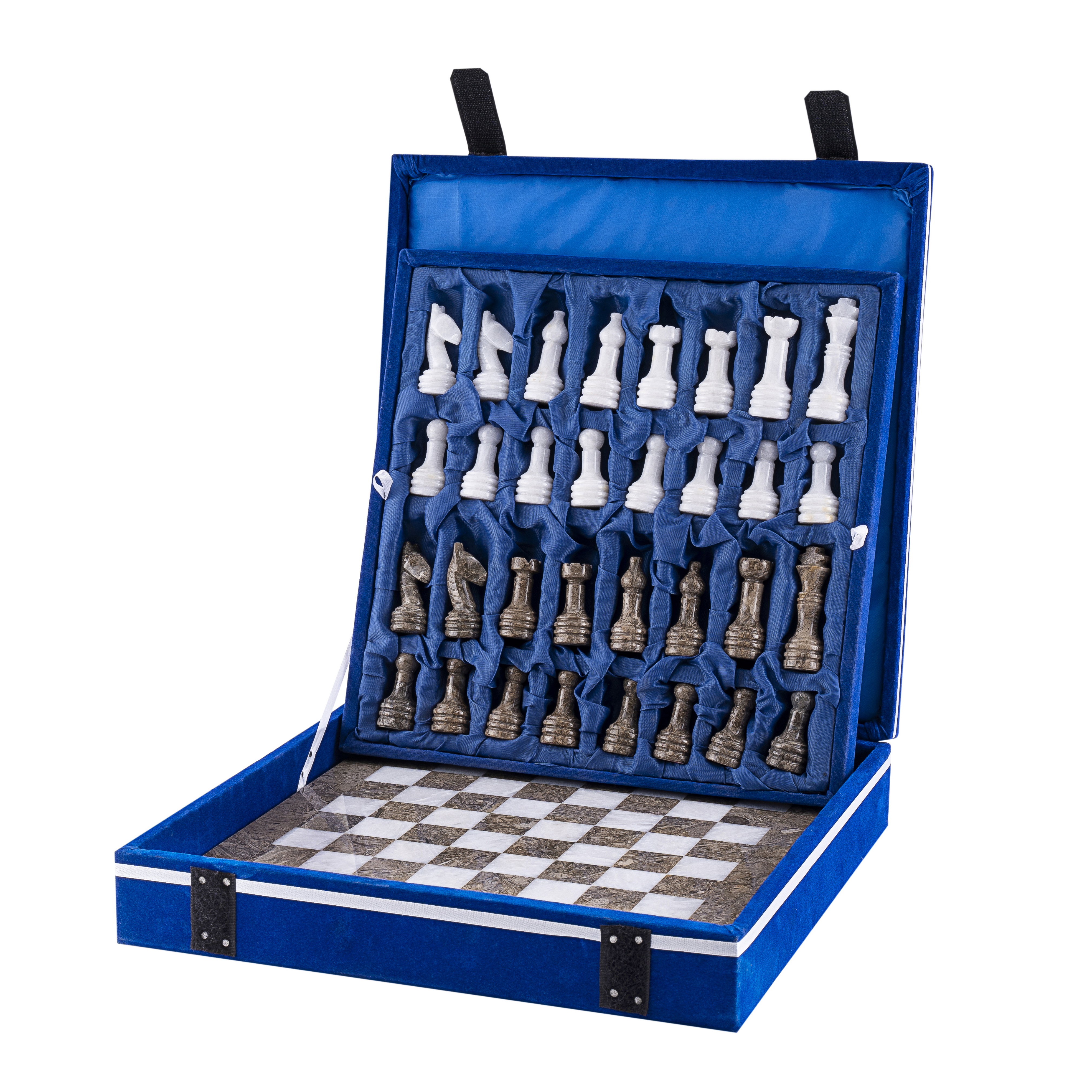 Ravendi Luxe Marmeren Schaakbord Sanddune & White Chess
