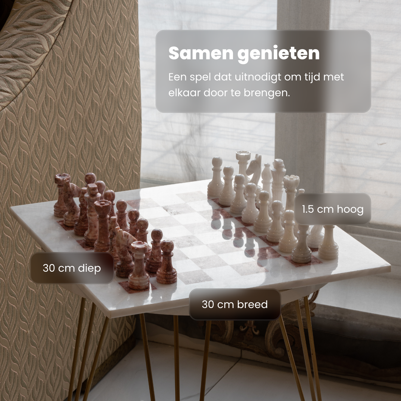 Ravendi Rosé Chess Set